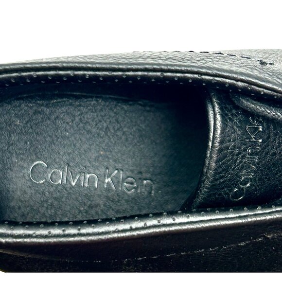 Calvin Klein Mens Black Leather Chukka Boots - Size 9.5 - New - Picture 3 of 8